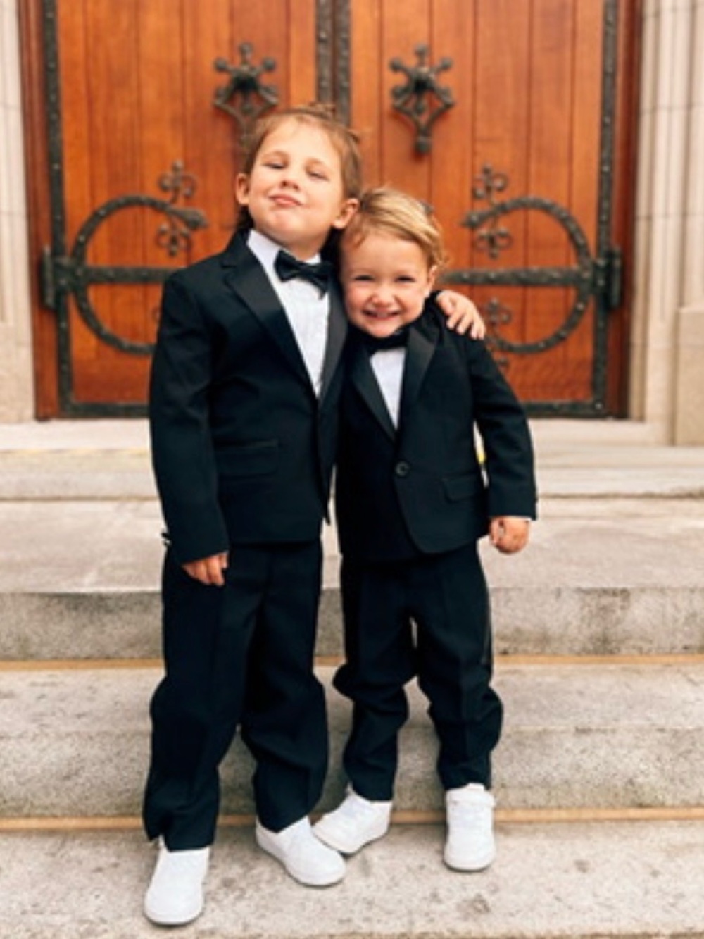 Nautica Boys Black Formal 4 Piece Suit